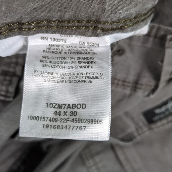 Wrangler Workwear Men's 44x30 Canvas Ripstop Cargo Pants Distressed Gray - Picture 4 of 6